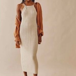 Free People
Women's Mallorca Fauxchet Sweater Midi Dress in Natural
